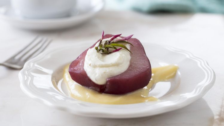 cypress-grove-recipes-poached-pears-with-purple-haze-cream